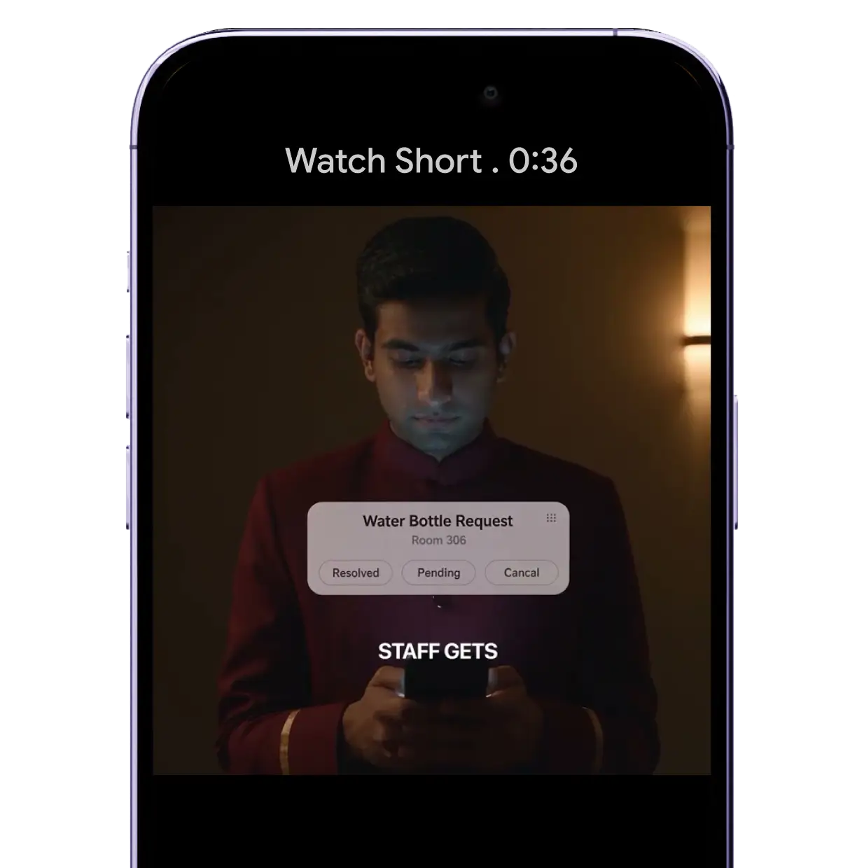 Rannkly Desk on mobile — ticket list and response view